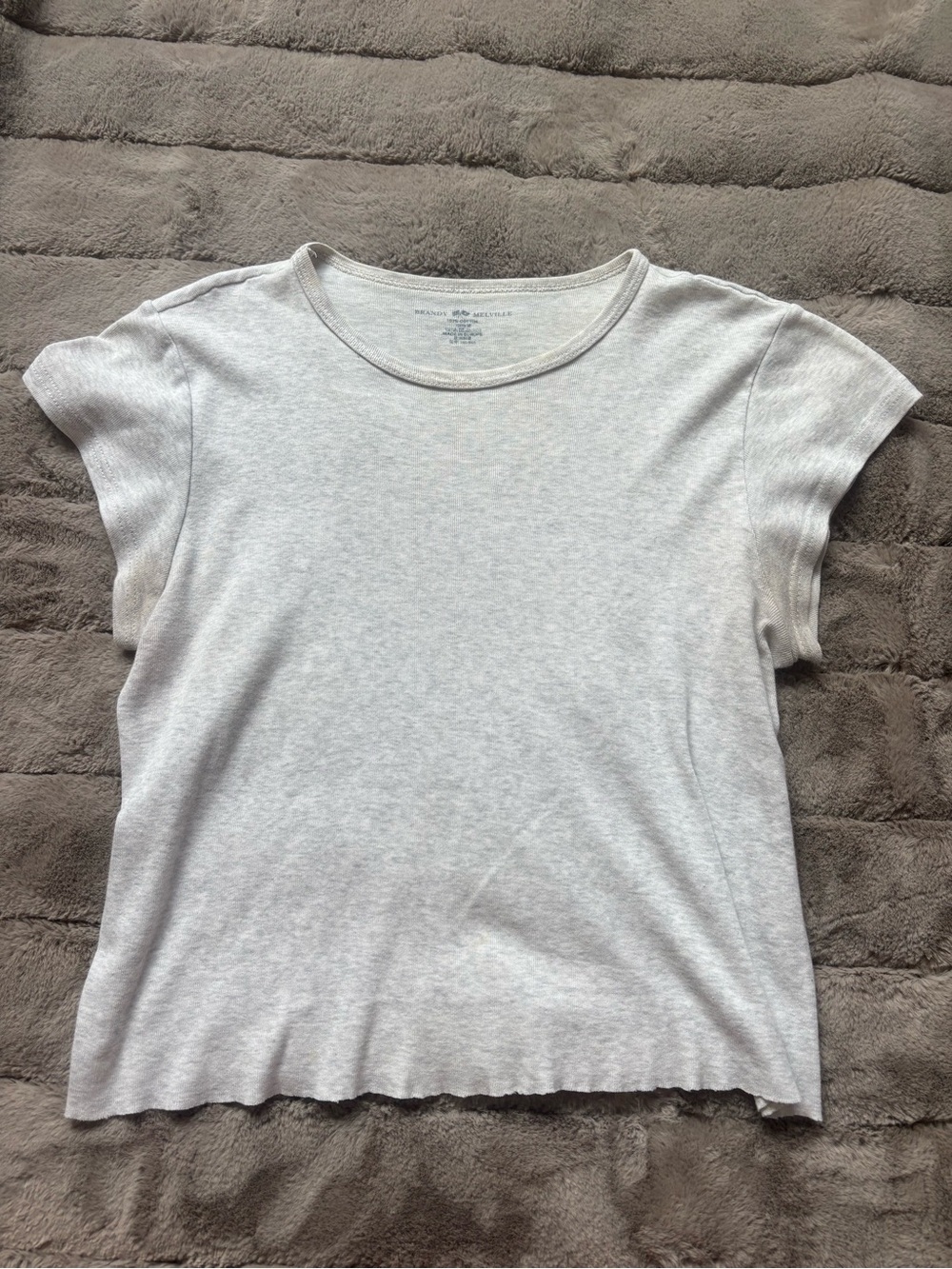 Brandy Melville heather grey t shirt